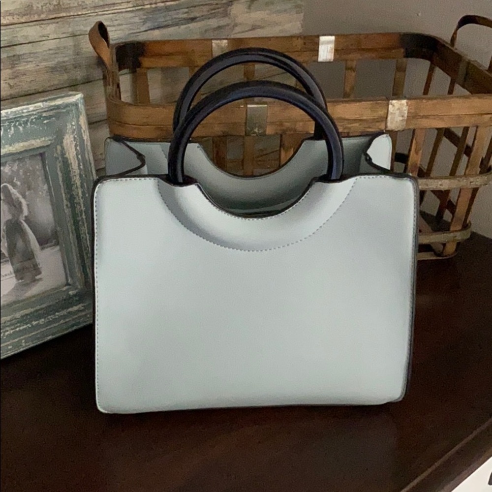 Spring baby blue handbag